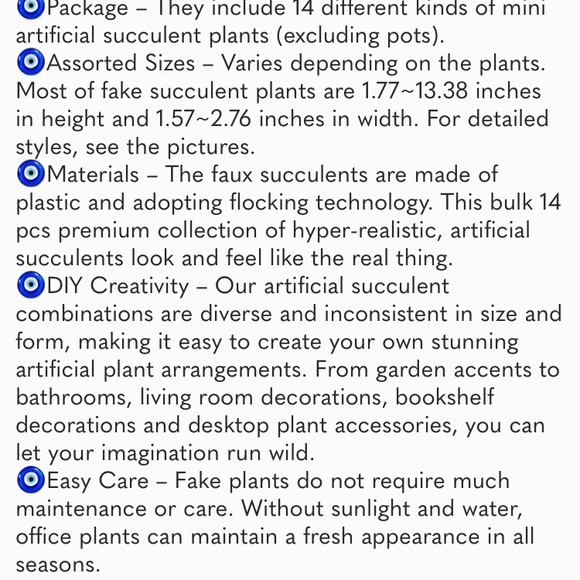 14pcs Artificial Succulents Unpotted Realistic Textured Succulent Plants Fake - Picture 7 of 7